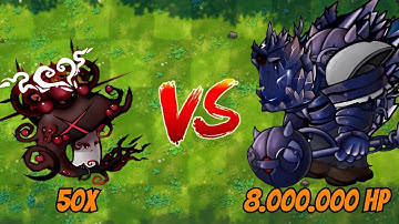 PVZ Fusion 2.3.1 Challenge !! | New Ultimate Plants Vs Obsidian Garguntuar 8M HP - Who Will win