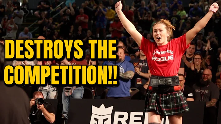 WATCH 140LB CHLOE BRENNAN LIFT THE 732LB DINNIE ST...