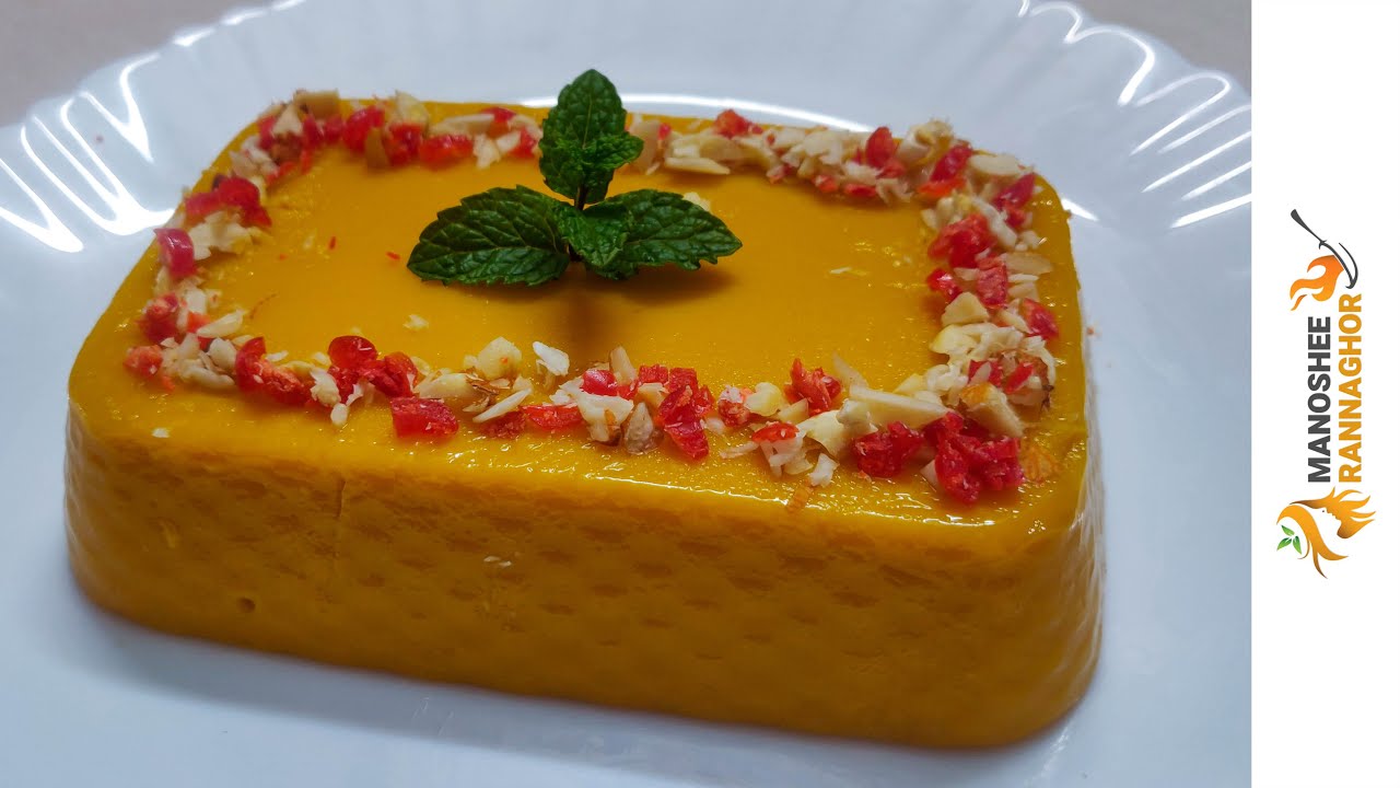 Mango Pudding Recipe Quick Easy Mango Dessert YouTube