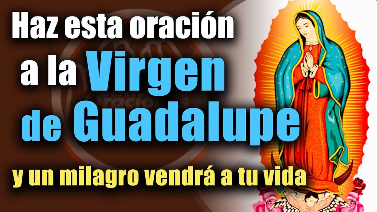 Haz esta oración a la Virgen de Guadalupe y un milagro vendrá a tu vida ...