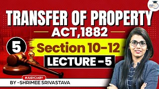 Transfer of Property Act 1882 Lecture 5: Restrictions on Transfers: Exploring Section 10, 11, and 12
