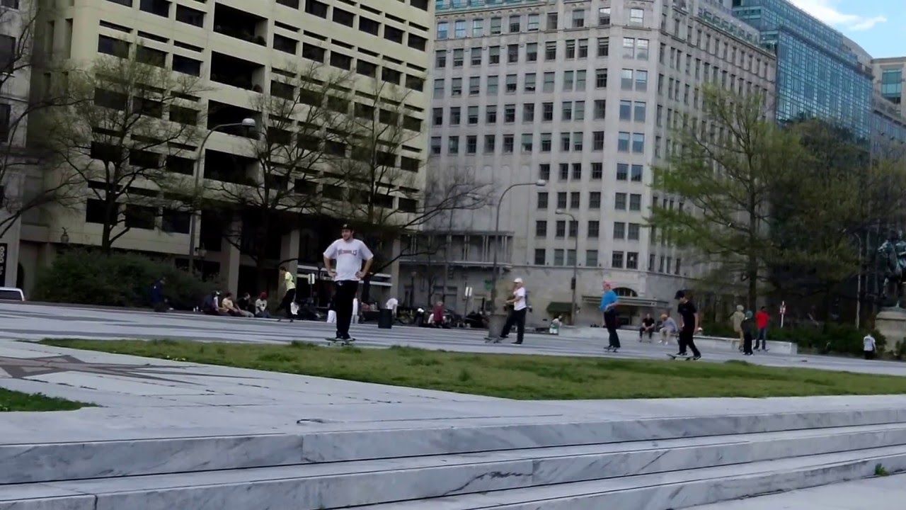 Skating At Freedom Plaza - Washington 