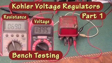 Kohler Delco Remy Voltage Regulators Part 1: Bench Testing