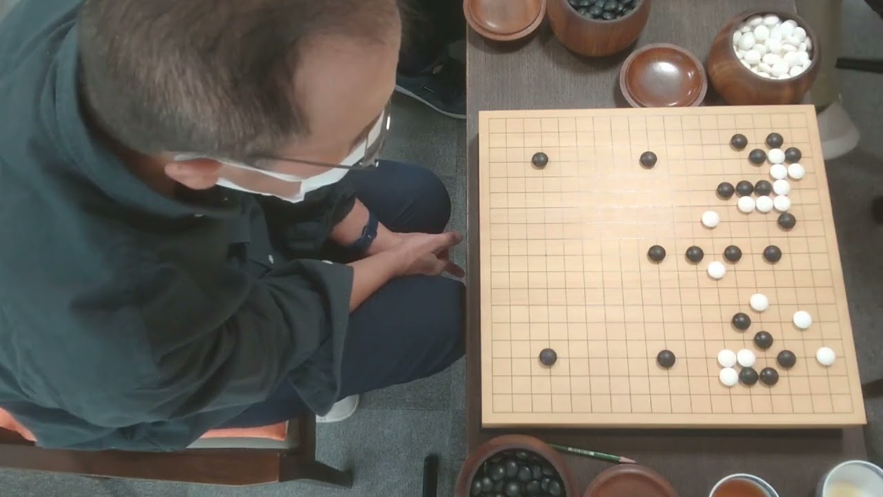 壮絶、黒潰れ!!NHK杯、竜星戦出場経験プロ棋士の本気 2024/10/20中野泰宏九段の指導碁7子局＠芦屋囲碁サロン