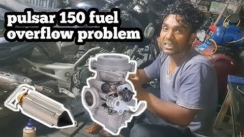 pulsar bike carburettor overflow problem solve kaise kare full details video