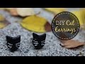 How To Make Cat Earrings {Polymer Clay} 🐱