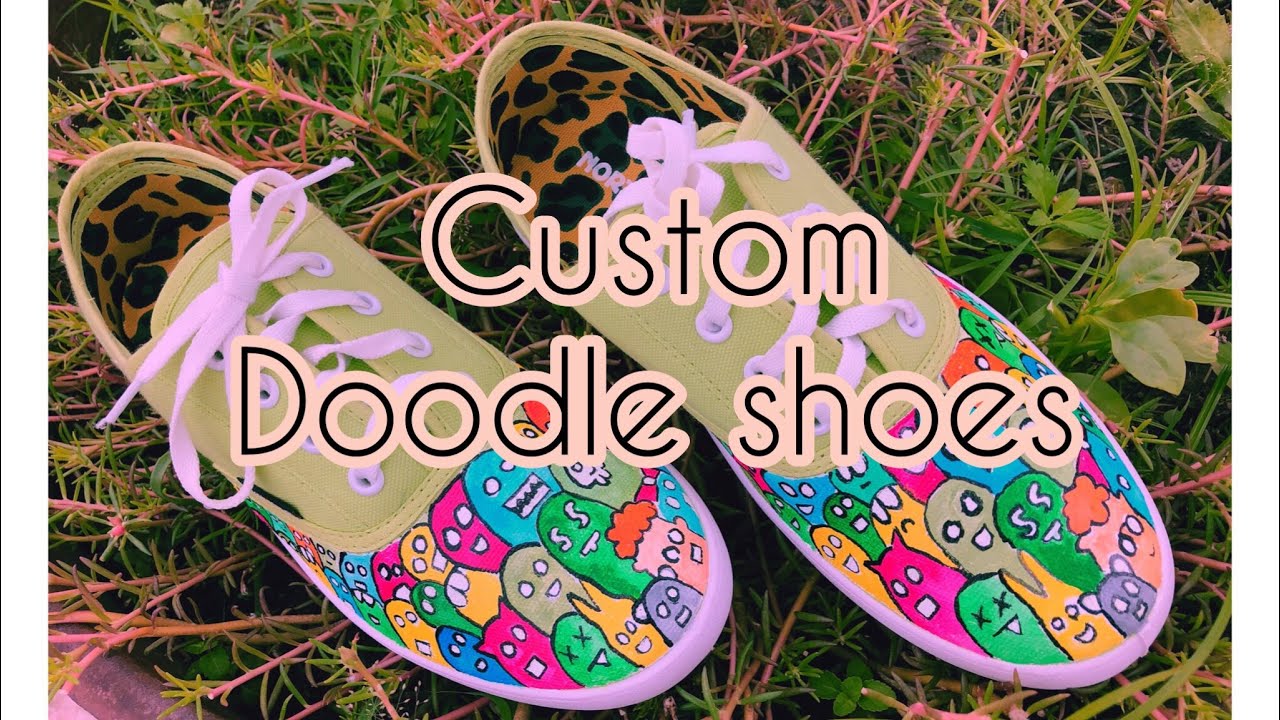 CUSTOM Shoes 👟🎨🖍for doodle Art || MIRU || - YouTube