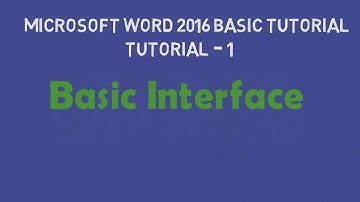 Microsoft Word 16 Tutorial Series in Bangla - Tutorial 1