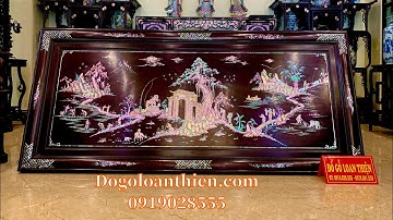 Tranh gỗ khảm ốc xà cừ tích đồng quê đẹp Nhất Việt Nam