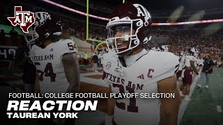 College Football Playoff Selection Reaction: Taurean York