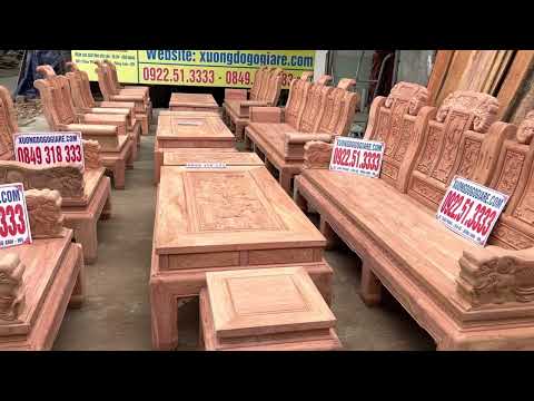 Video Báo giá 3 bộ bàn ghế âu á hàng gỗ hương - youtube