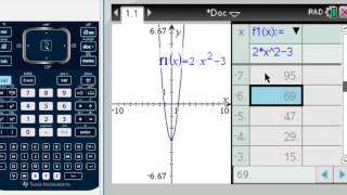 Tables with TI-Nspire