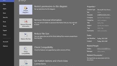 Information Rights Management (IRM) in Visio 2016