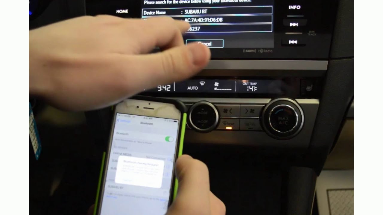 connect iphone to subaru starlink