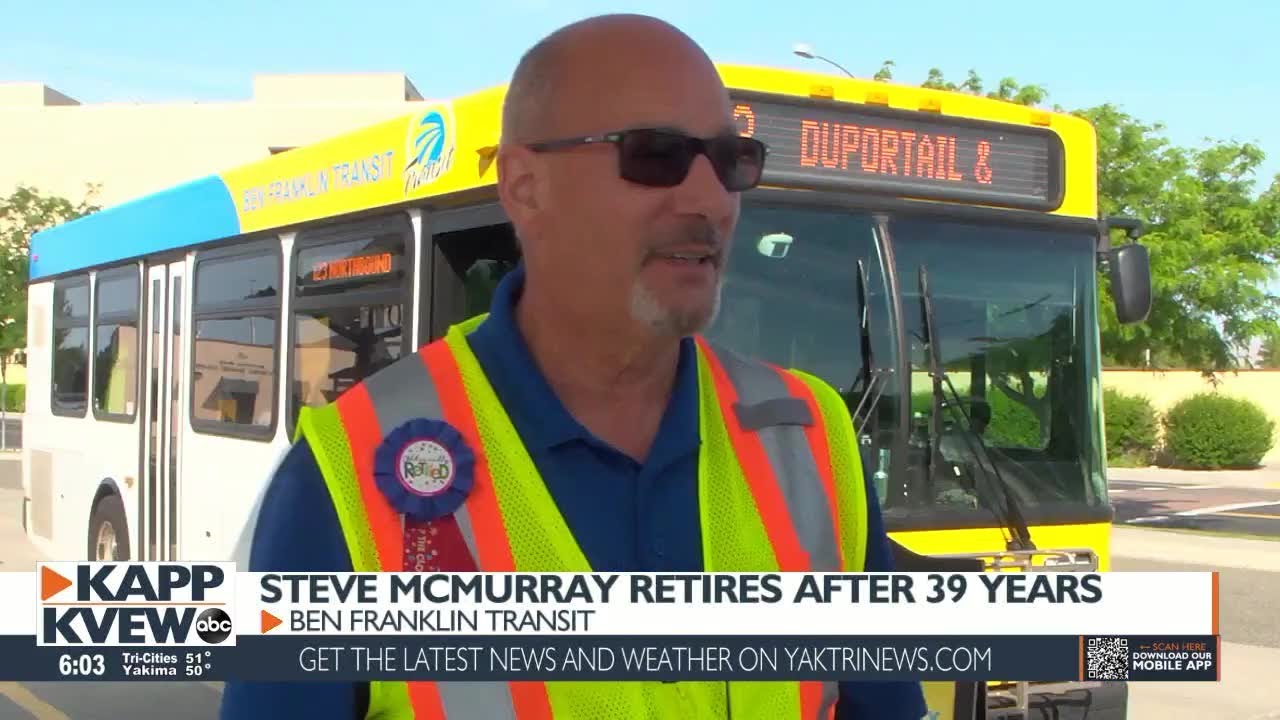 Family tags along as ben franklin transit driver of 39 years retires