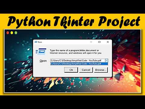 Run Window Command Dialog ( API Project ) | Python Tkinter