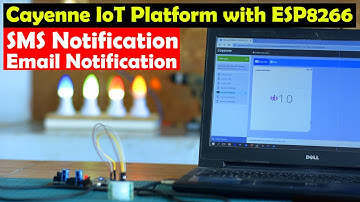 IoT project using Cayenne and ESP8266, Send SMS and Email, Nodemcu Project, IoT Security Project
