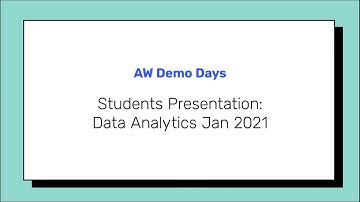 Data Analytics Course - Remote Demo Day