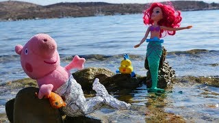 Vídeos de Peppa Pig  Barbie y la princesa sirena.