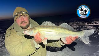 Праздник На Льду! Ловля Крупного Судака Под Малиновый Закат! Рыбалка На Водохранилище!