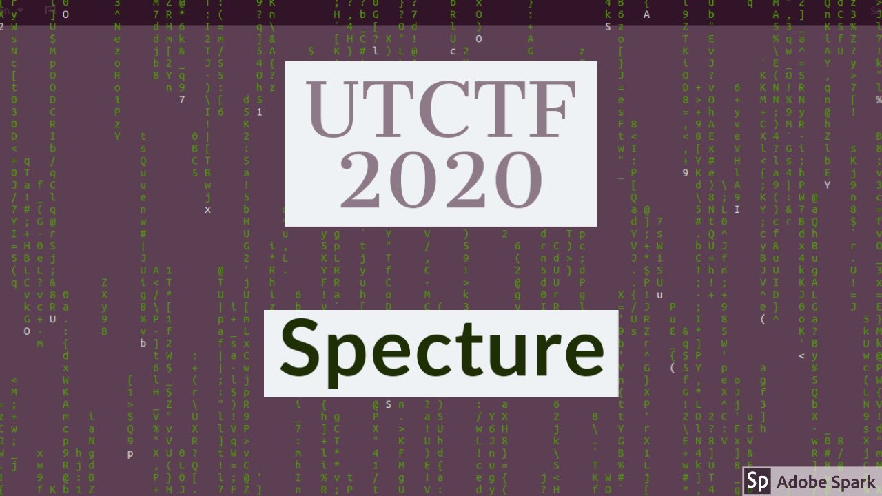 Forensics Challenge || Specture || UTCTF 2020 || Catch The Flag - YouTube