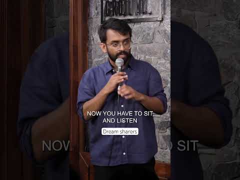 People who share their dreams #standupcomedy #comedy