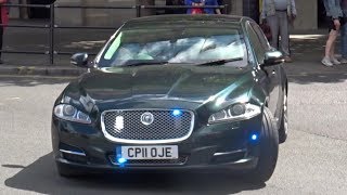 Protection Command Convoy 3 Unmarked Cars Responding