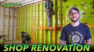 WORKSHOP RENOVATION PART 3 : Framing Walls \& Windows