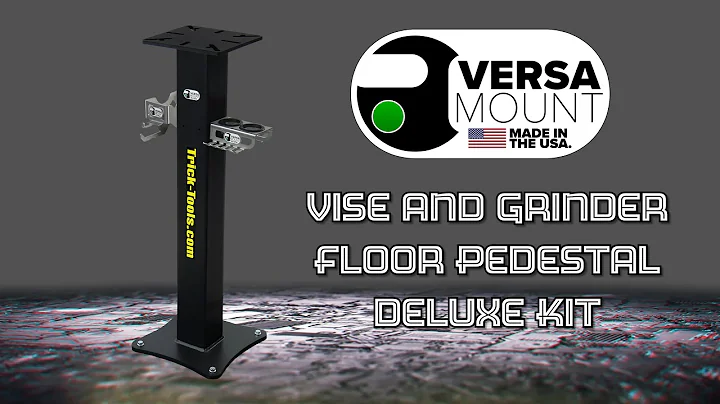 Versa-Mount Deluxe Vise and Grinder Floor Pedestal Kit Showcase - at Trick-Tools.com