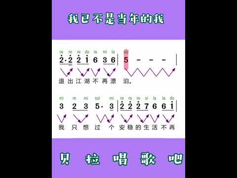 1，我已不是当年的我，有声简谱