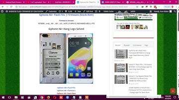 Gphone A6+ Flash File | Firmware MT6580 6.0 Hang Logo Dead Recovery Stock Rom