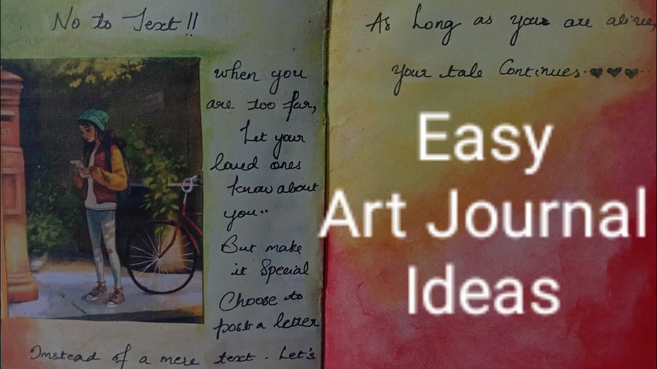Art Journal | Fill up your Blank pages | Kill your Boredom - YouTube