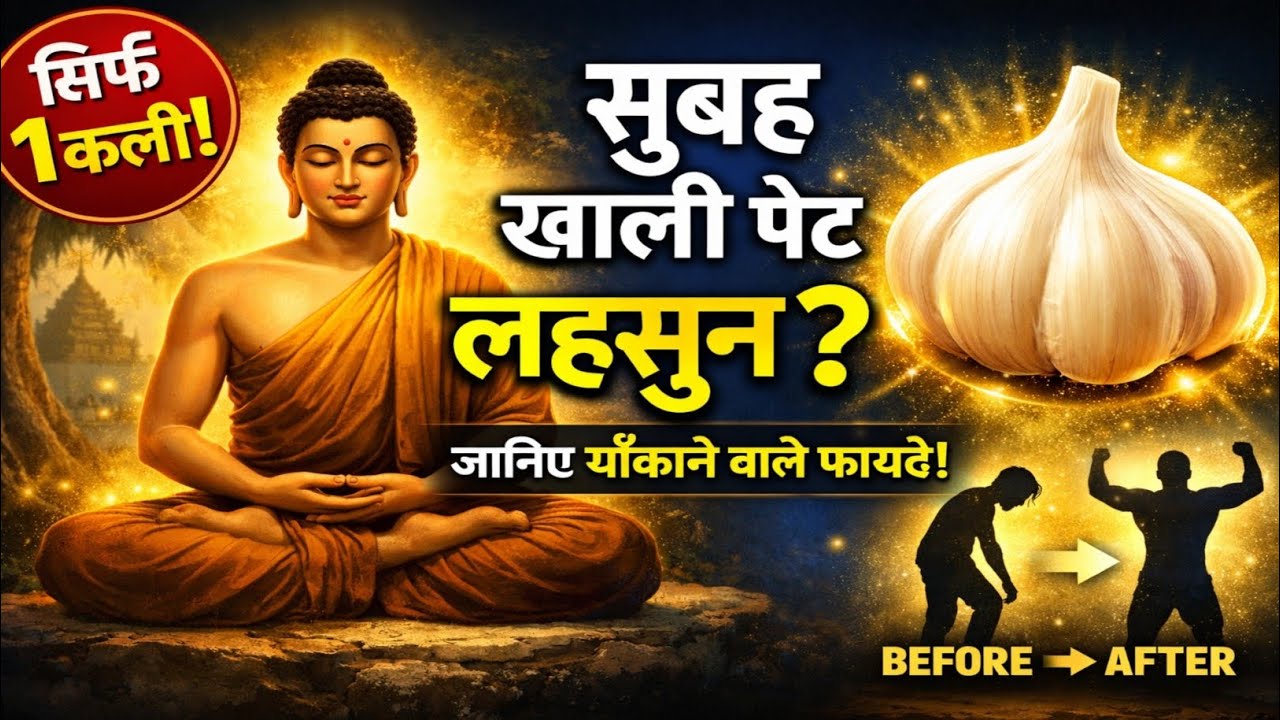 सुबह खाली पेट लहसुन? जानिए चौंकाने वाले फायदे | बुद्ध की सीख#LahsunKeFayde#KhaliPetLahsun