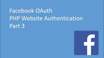 Facebook OAuth with PHP website - Session Management (Part 3)