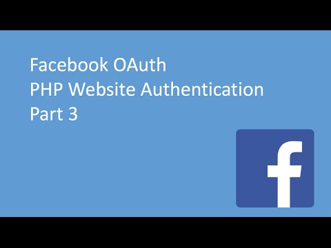 Facebook OAuth with PHP website - Session Management (Part 3)