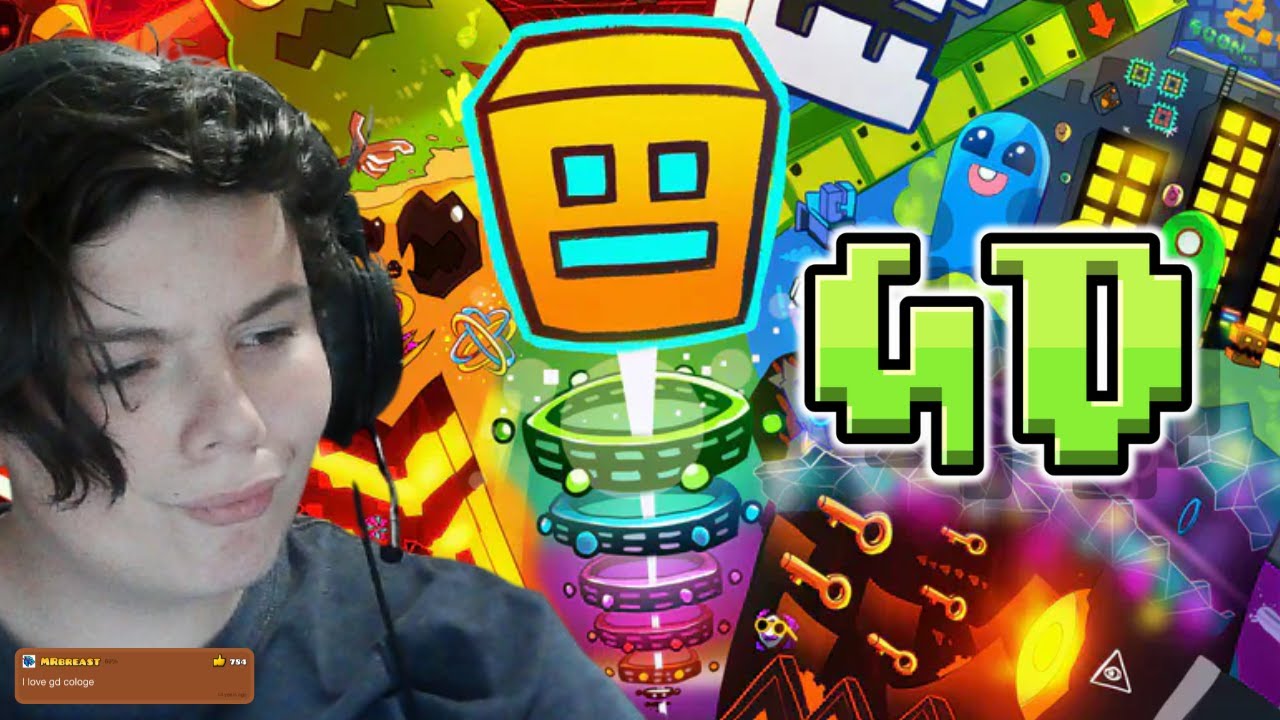 Playing Geometry Dash - YouTube