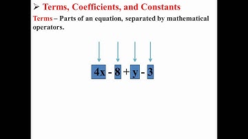 Terms, Coefficients, and Constants