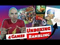 Unboxing And Rambling The Hotness- 4 NEW Anticipated Board Games!!