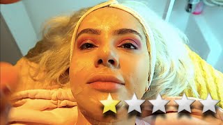 ASMR GETTING MY MAKEUP DONE *she said I had a HAIRY FACE*