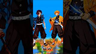 Tanjiro 🆚 Zenitsu # who is the strong ? #anime #demonslayer #kimetsunoyaiba #anime#kny#fypシ #short