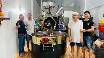 Máy rang cà phê 30kg 40kg 50kg 60kg giá rẻ