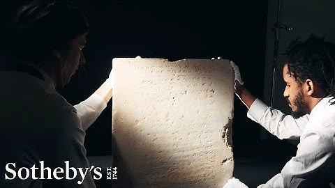 The Oldest-Known Carving of the Ten Commandments at Sotheby