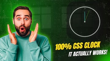 This CSS Clock is ALIVE Without JS! | Pure CSS Clock Animation Tutorial ⏳