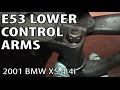 BMW X5 4.4i E53 Front Lower Control Arm and Sway Bar Link Replacement DIY