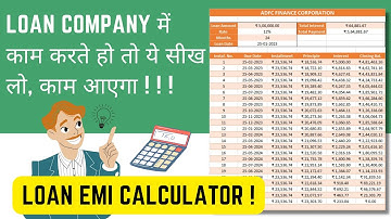 Emi Loan Calculator in Excel | Excel में Emi कैसे Calculate करें | Learning Zone Sanju