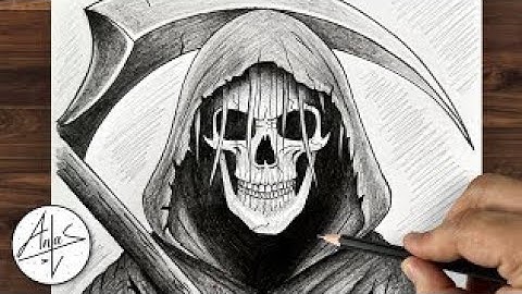 Step-by-Step Realistic Grim ReaperDrawing Tutorial (Easy Halloween Art) |Anas Art Academy