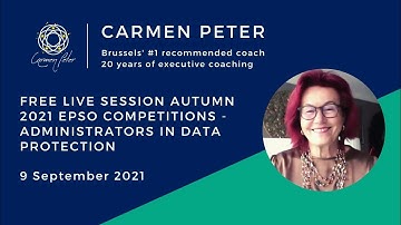 Free Session - Autumn2021 EPSO Competitions Administrators in Data Protection