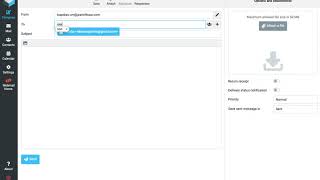 How to save email ids in Round Cube