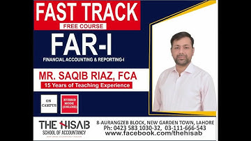Lecture # 26 Dated 20220317  Introduction to Accounting by Saqib Riaz, FCA at The HISAB