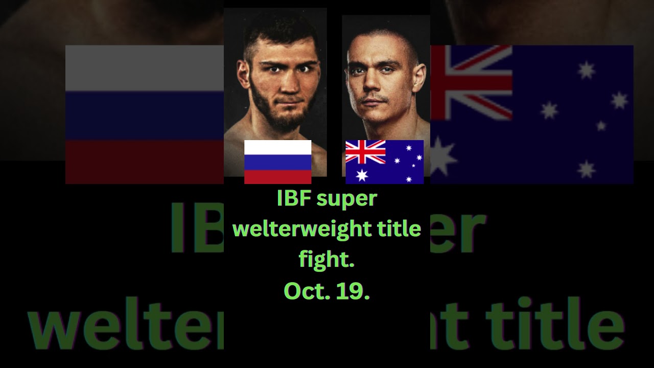 IBF super welterweight title Fight. Bakhram Murtazaliev vs. Tim Tszyu. 